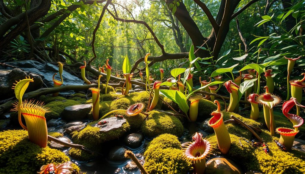 hábitat de plantas carnívoras